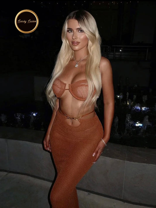 Expresso Mesh Skirt Set