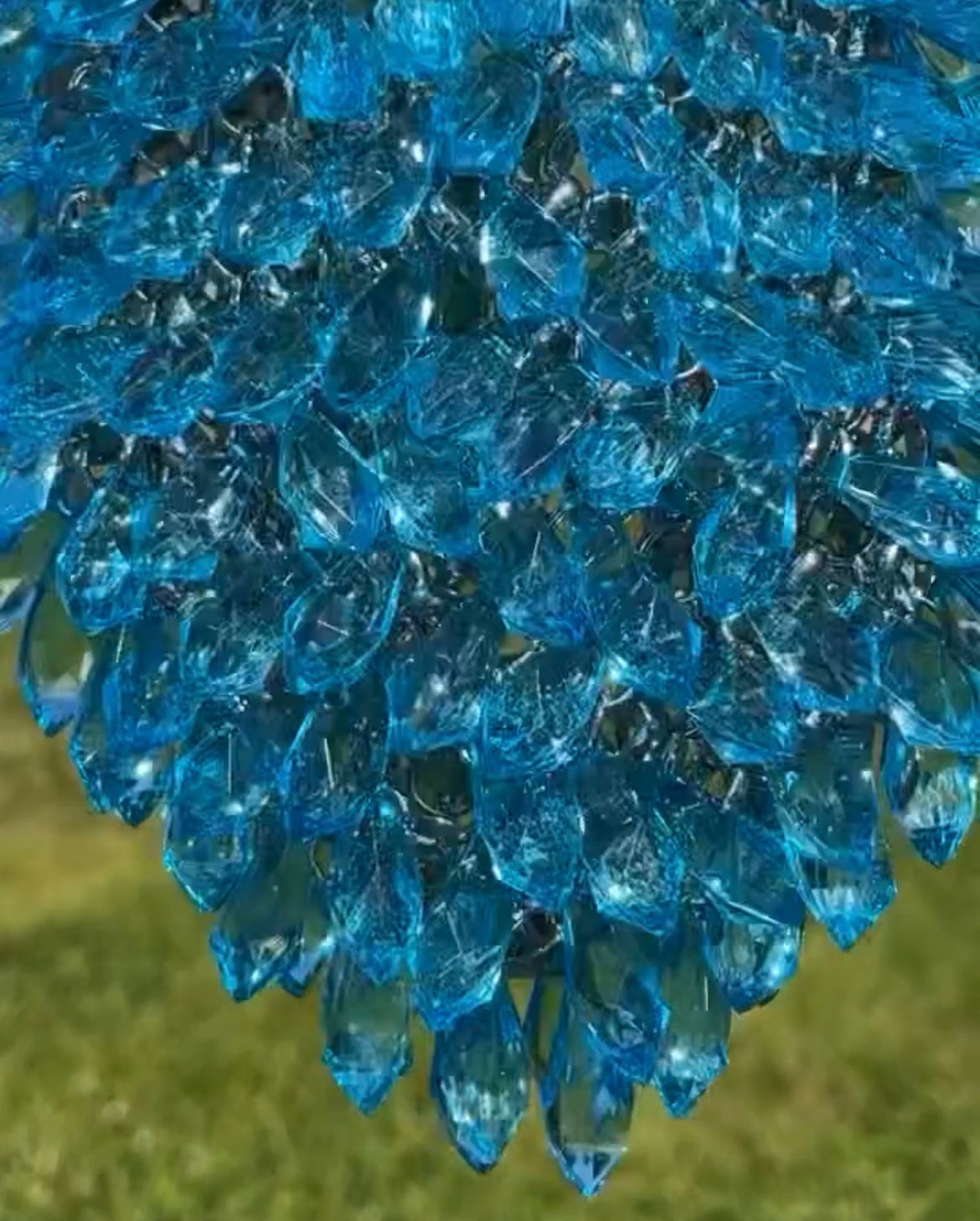 Blue Azure Chandelier Clutch