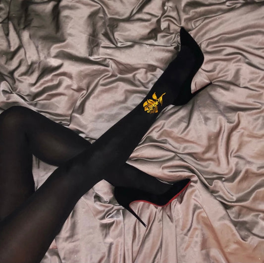 Stockings: Royal Roses & Gold