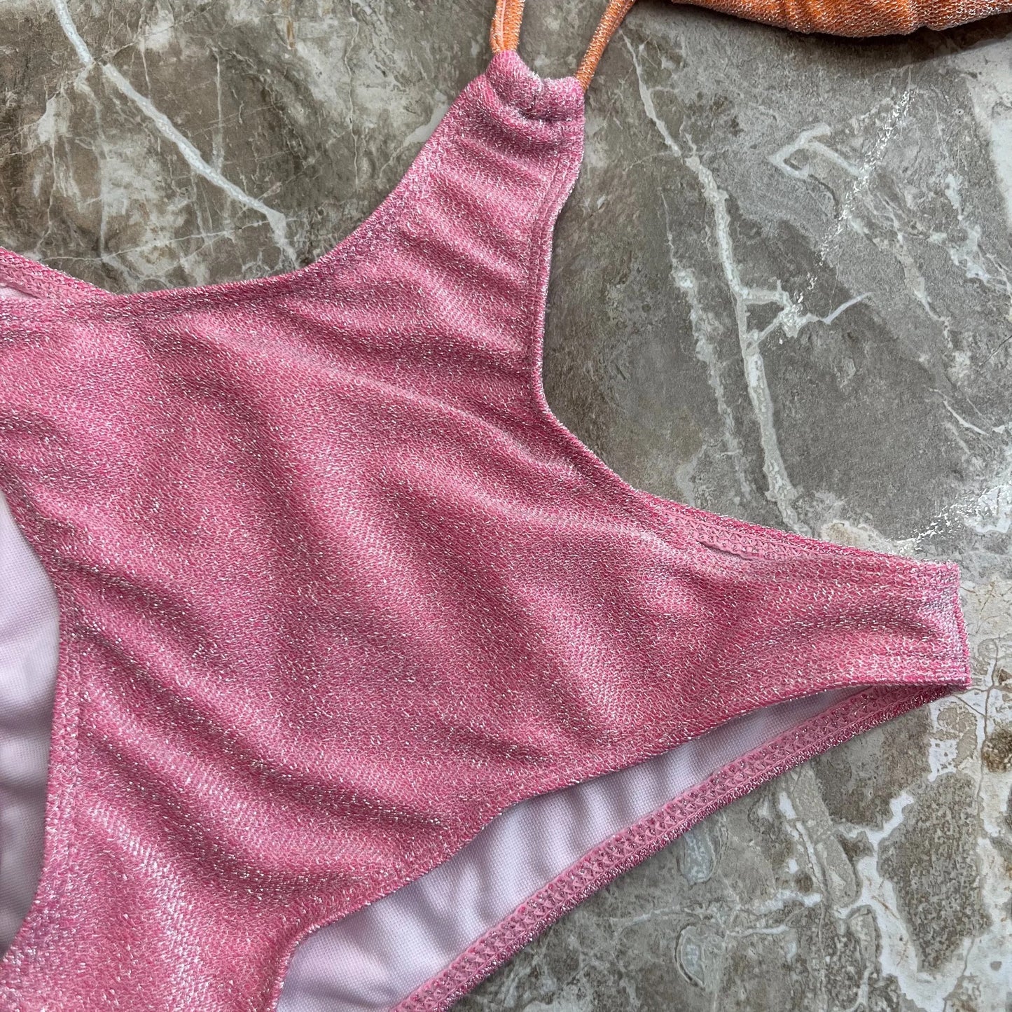 The Fuzzy Peach & Pink One Piece