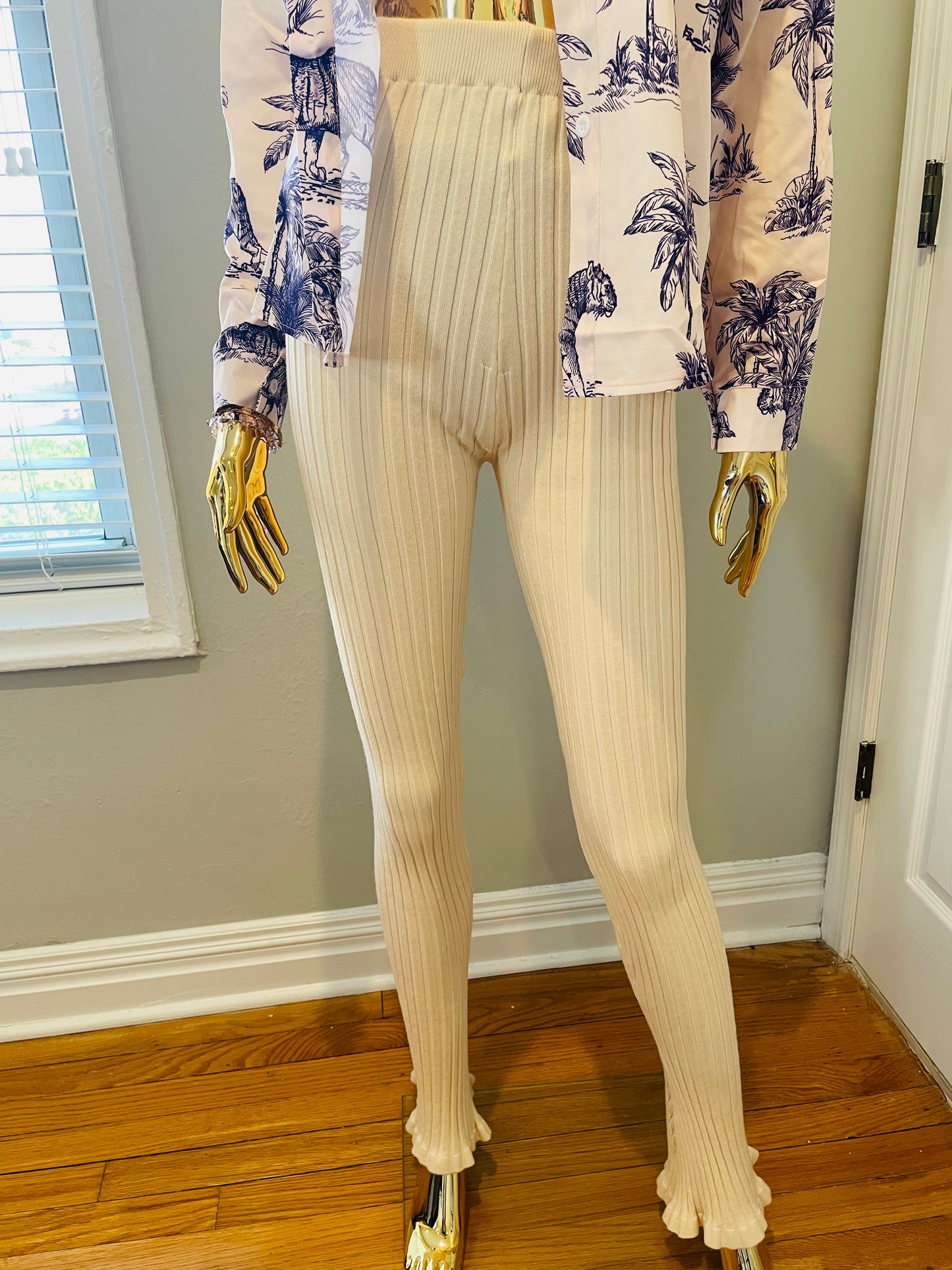 Yacht Rock Beige Bell Bottoms