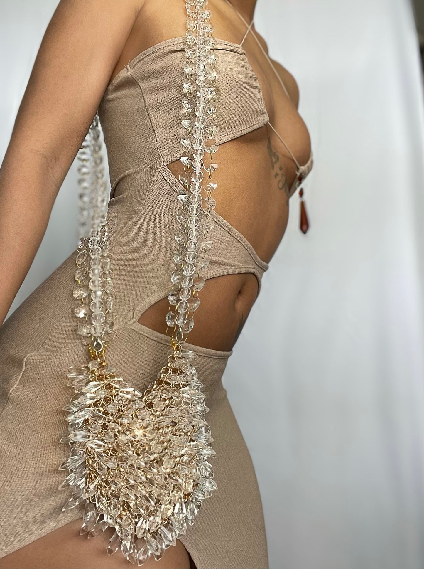 Gold Chandelier Clutch - 3 Strap