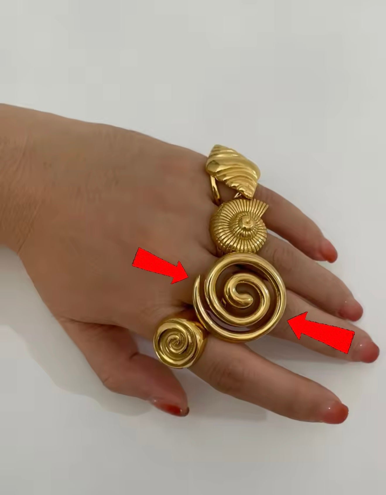 Gold Swirl Ring